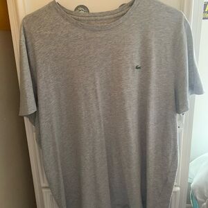 Men’s medium Lacoste Cotton T- shirt- Light Gray